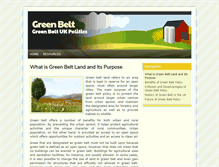 Tablet Screenshot of politics-greenbelt.org.uk